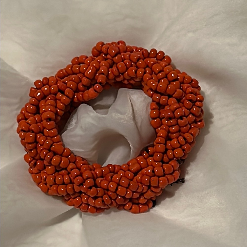 Elegant Coral Beaded Bracelet